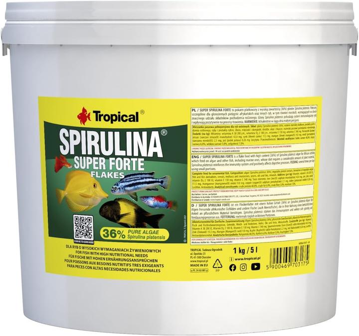 Produktbild Tropical Super Spirulina Forte (36%) (Aquarienfische, Süsswasserfisch, Zierfische, 500 cl)