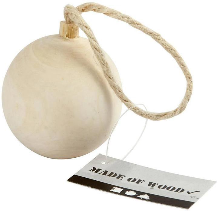 Image du produit Creativ Company Boule en bois pour la décoration de Noël (1 -pièce)