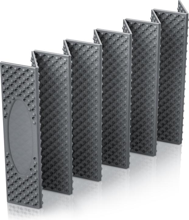 Actual product image Brandson Isomatte faltbar, outdoor, ultraleicht, Akkordeon-Falttechnik, rutschhemmende Noppen, 180x60x2 cm
