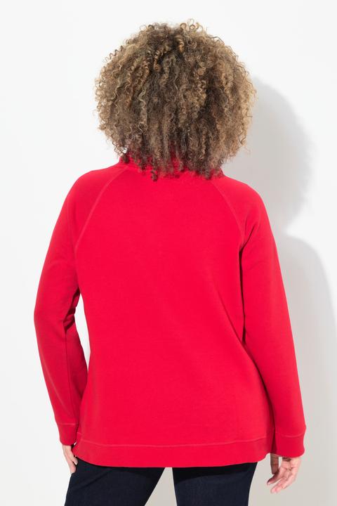 Produktbild Ulla Popken Sweatshirt, Eisstern, Stehkragen, Taschen, Langarm (42, 44)