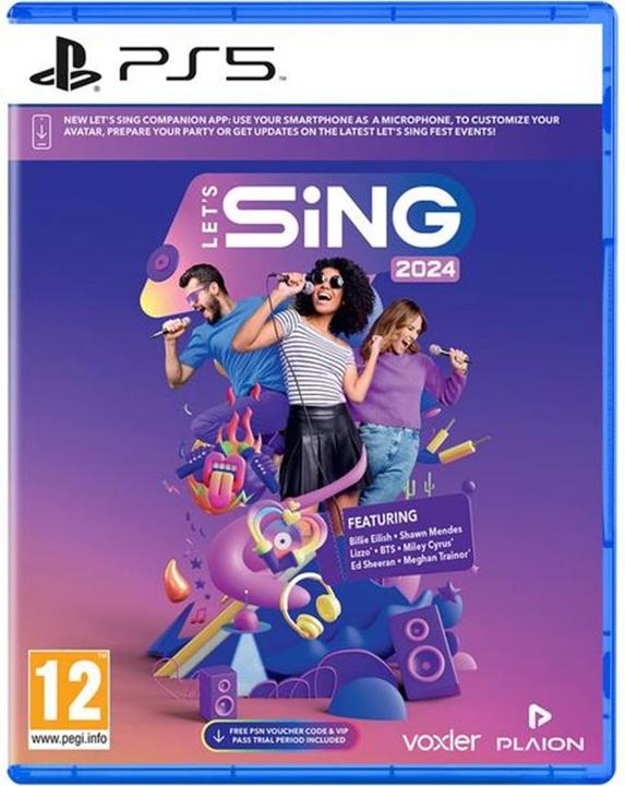 Produktbild Plaion Let's Sing 2024 International Version (PS5, EN, DE, FR, IT)
