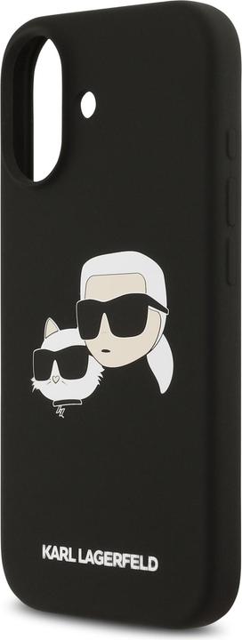 Produktbild Karl Lagerfeld Back panel cover Apple iPhone 17 Liquid Silicone Double Heads MagSafe Case Black (Apple iPhone 17)