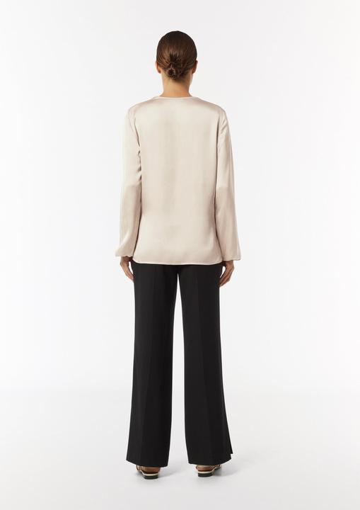 Produktbild Comma Bluse Satin-Bluse mit Falten-Detail am Ausschnitt (36)