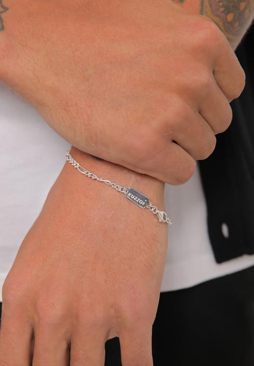 Immagine prodotto Kuzzoi Bracciale Basic, Figaro (19 cm, Argento 925)