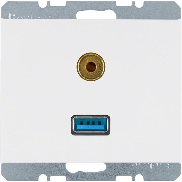 Berker, Steckdose, 3315397009 USB/3,5mm Audio