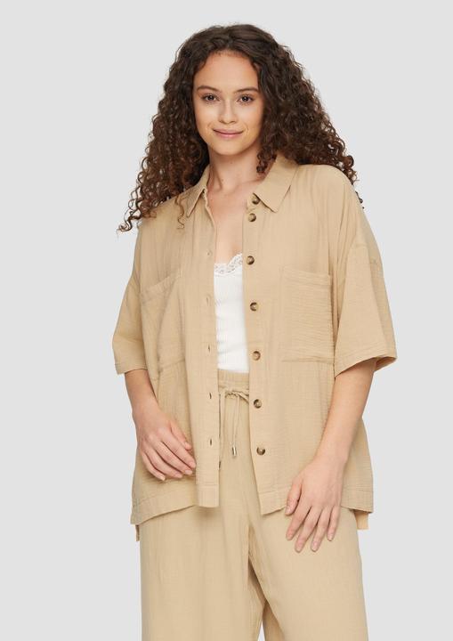 Immagine prodotto s.Oliver Bluse Hemdbluse aus Baumwolle in kurzer Länge (50)