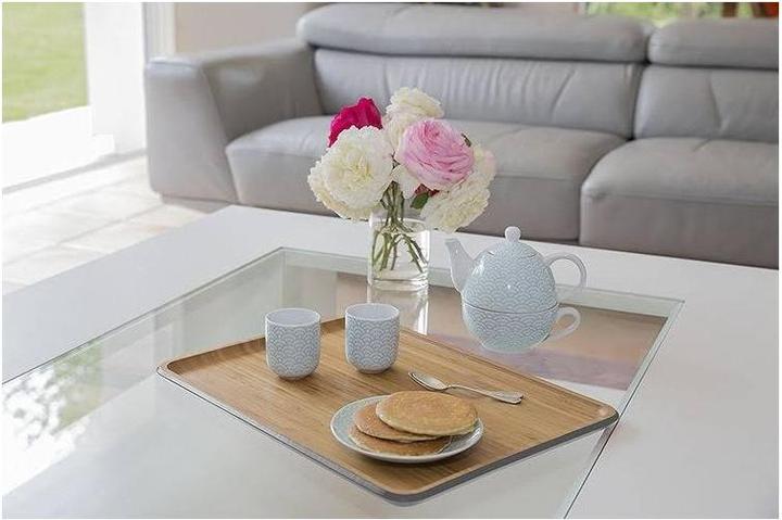 Produktbild Pebbly Serviertablett L, weiss 40x30cm