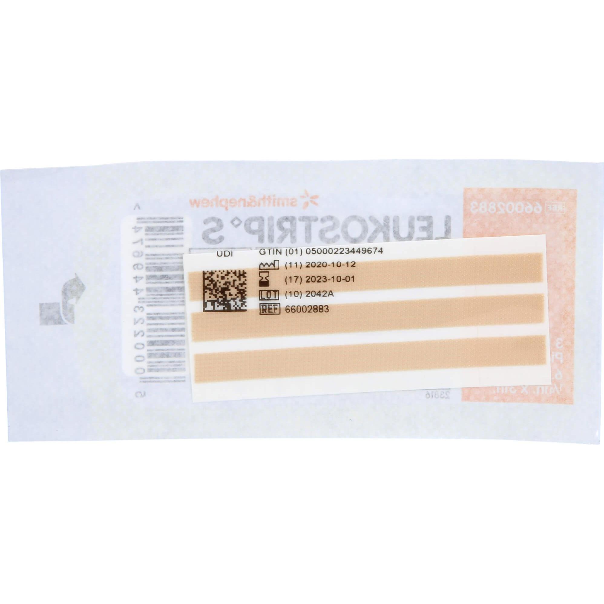 Smith & nephew, Pflaster, Leukostrip S Wundnahtstreifen 6,4 x 76 mm, 9 St. Pflaster (9 x)
