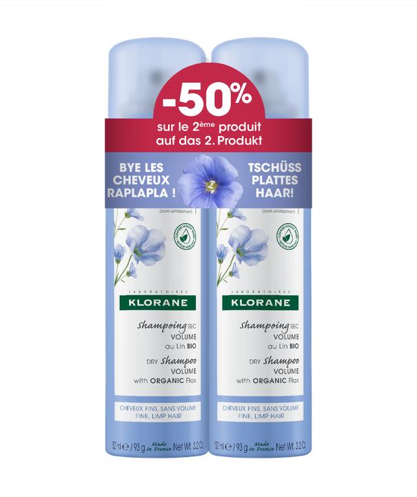 Image du produit Klorane Promo duo shampooing sec lin (300 ml, Shampoing sec)