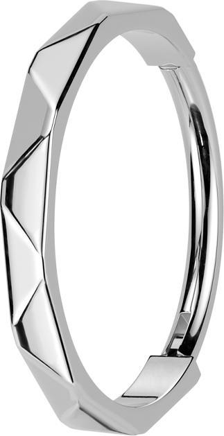 Actual product image Star Piercing Micro segment ring hinged silver V faceted (without brass, Titanium)