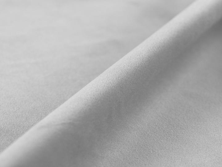 Actual product image Micadoni Velvet Headboard, "Monica", Light Grey, 200x8x120 Made in Europe (8 x 200 x 120 cm)