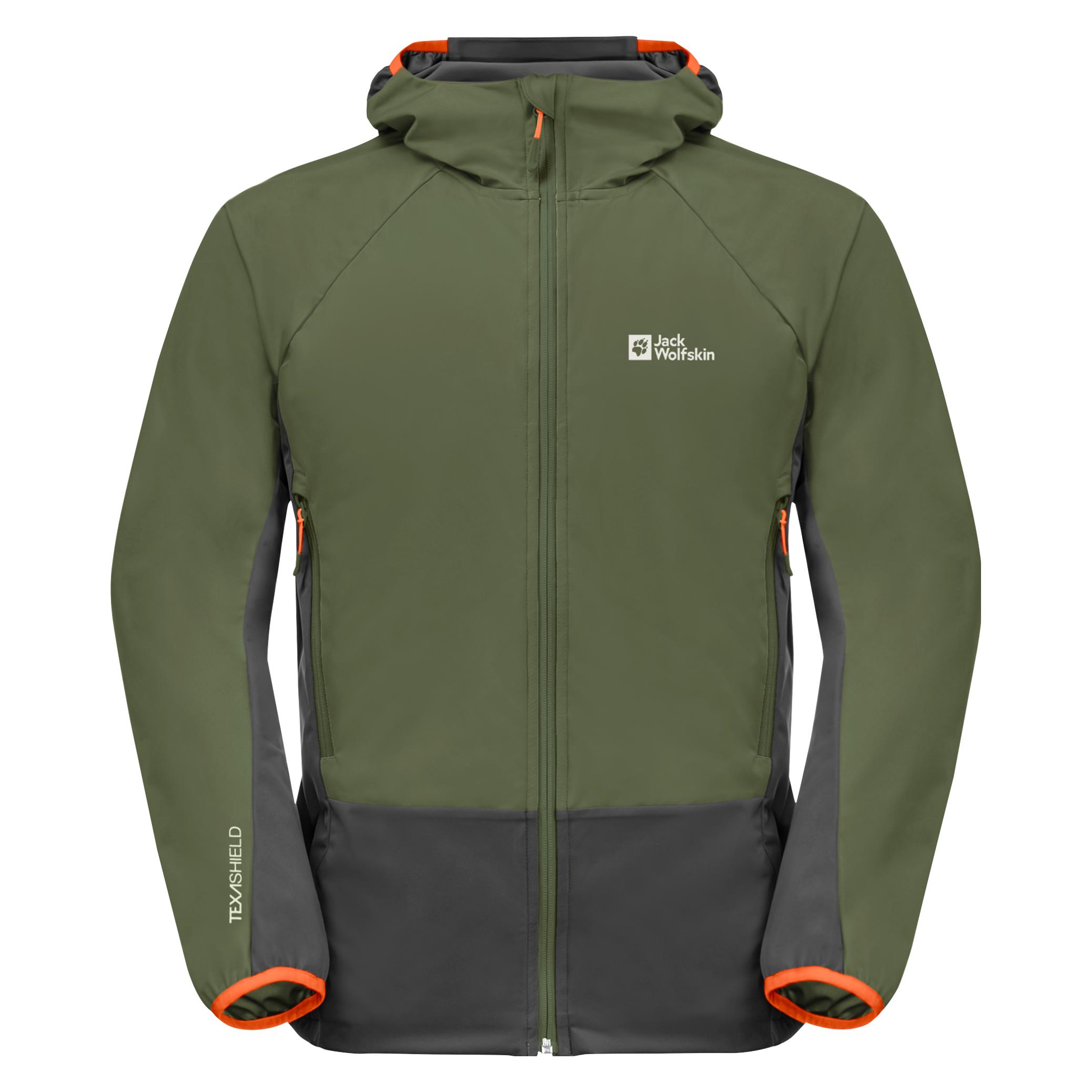 Jack Wolfskin, Herren, Outdoorjacken, Eagle Peak Ii Hoody M (Xxl), Grün, Xxl