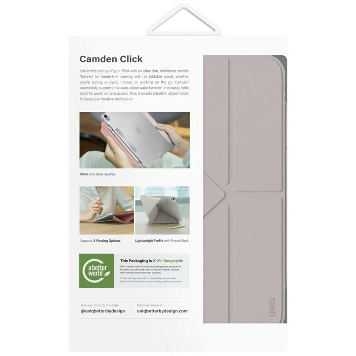 Image du produit Uniq Case Camden Click for iPad 11" A16 (2025) / iPad 10.9" 10 gen. (2022) ivory (IPad 10.9)