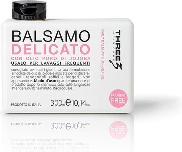 Image du produit faipa THREE3 Delicate Balsam Conditioner for Daily Use with Jojoba Oil and Paraben-Free 300ml (300 ml)
