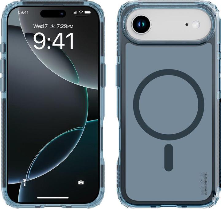 Actual product image SoSkild Apple iPhone 17 Air Defend Case Magnetic Ring Smokey Grey (Apple iPhone 17 Pro)