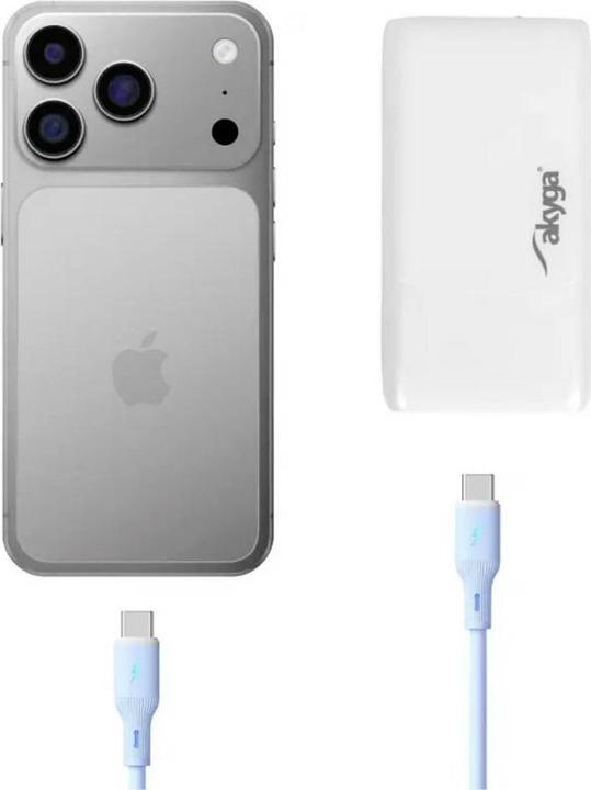 Produktbild Akyga AK-CH-31 65W Wandladegerät Weiss (65 W, 2 Ports)