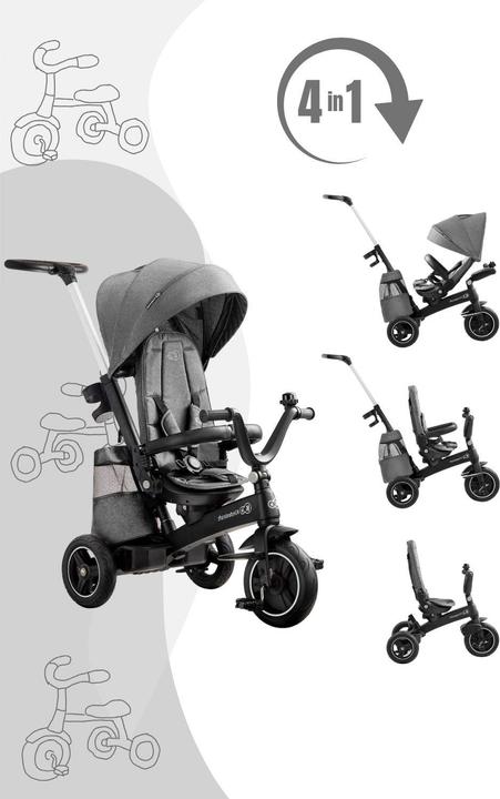 KinderKraft EasyTwist Platinum grey