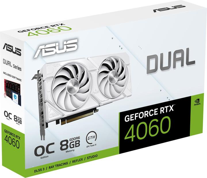 Produktbild ASUS Dual GeForce RTX 4060 EVO OC White (8 GB)