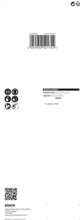 Actual product image Bosch Professional Zubehör EXPERT C470 Sandpaper with 8 holes for orbital sander, 93 x 230 mm, G 180, 10 pcs. (180)