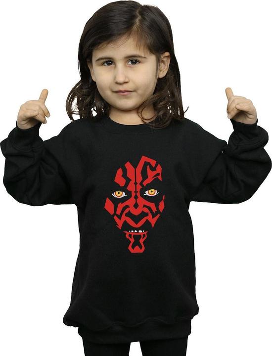Produktbild Star Wars Darth Maul Face Sweatshirt Mädchen (128)