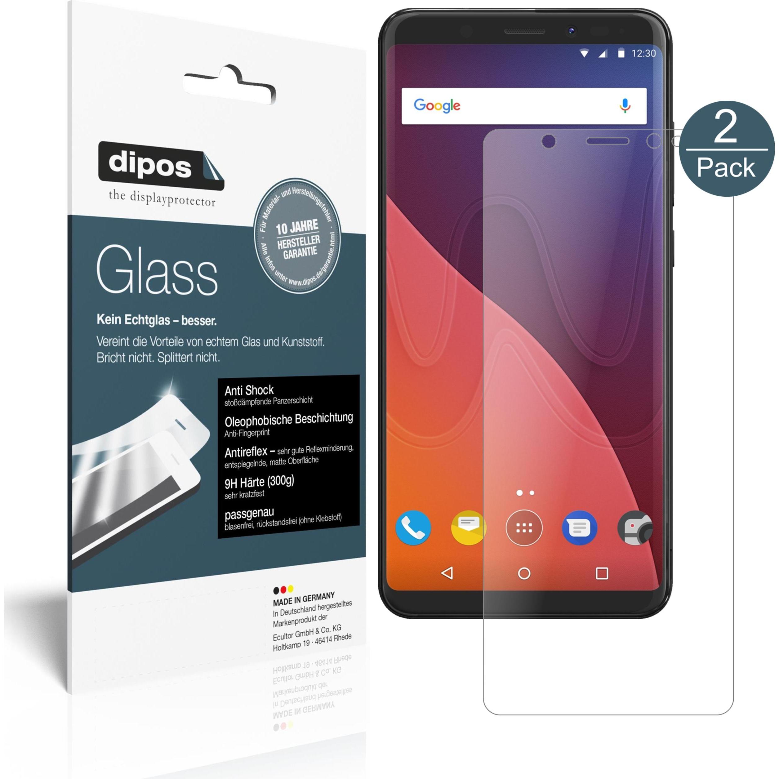 Dipos Displayschutz Anti-Shock (1 Stück, Wiko View), Smartphone Schutzfolie, Transparent