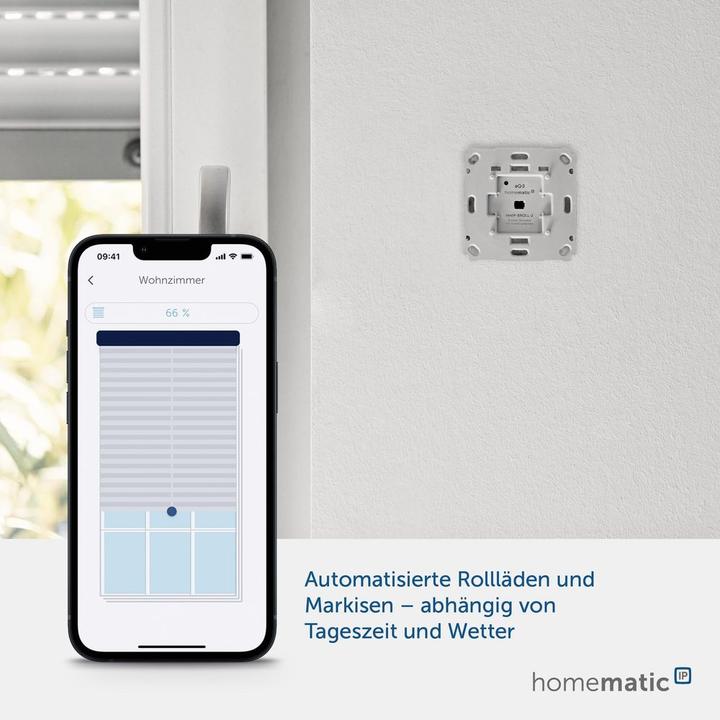 Actual product image Homematic IP Roller shutter actuator for brand switches (Shutter actuator)