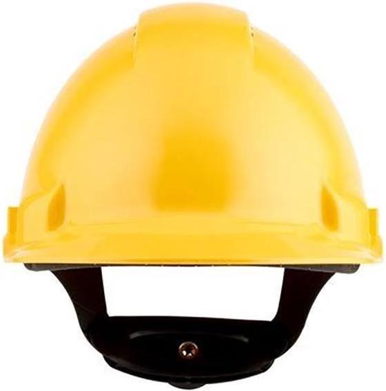 Actual product image 3M Safety helmet G3000 ventilated, with Uvicator™ sensor, Pinlock, sweatband, yellow (54 - 62 cm)