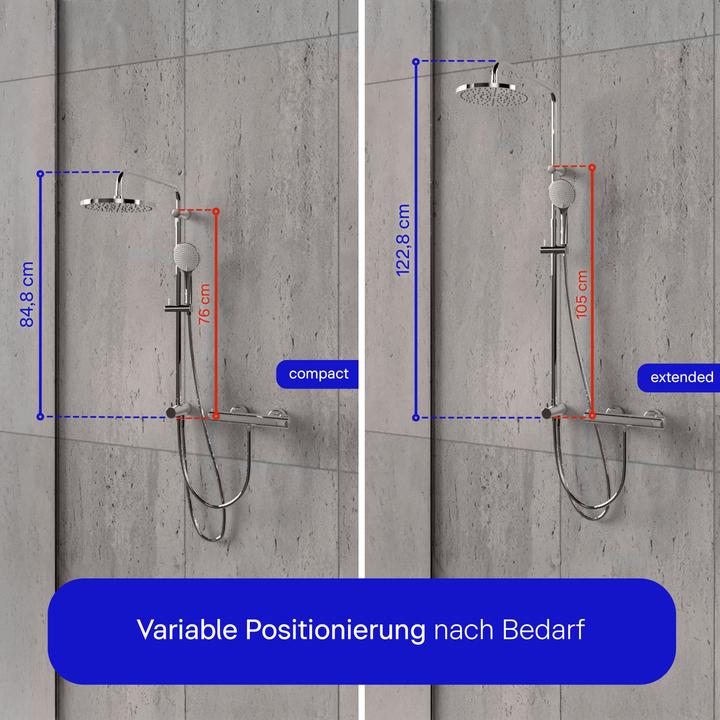 Image du produit Duravit Shower Systems système de douche Reno Minusflow, chrome, UV4322002010, UV4322002010