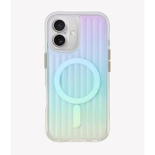 Uniq etui Coehl Linear iPhone 16 6.1" Magnetic Charging opal/iridescent (Apple iPhone 16), Smartphone Hülle
