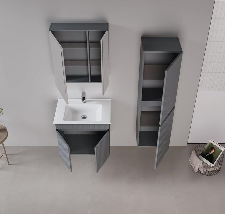 Produktbild Homitis Tivoli 65 Bathroom Cabinet With Sink & Mirror Set (2 Pieces)