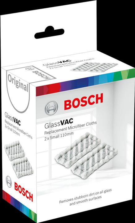 Produktbild Bosch Home & Garden Ersatzmikrofasertücher kurz für GlassVac