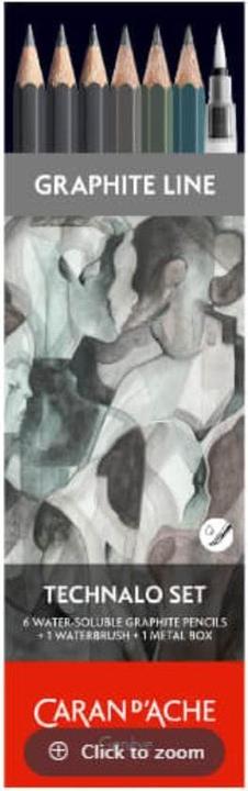 Actual product image Caran d'Ache Graphite Line Technalo Metallschachtel (Blue, Grey, Dark green, 6 x)