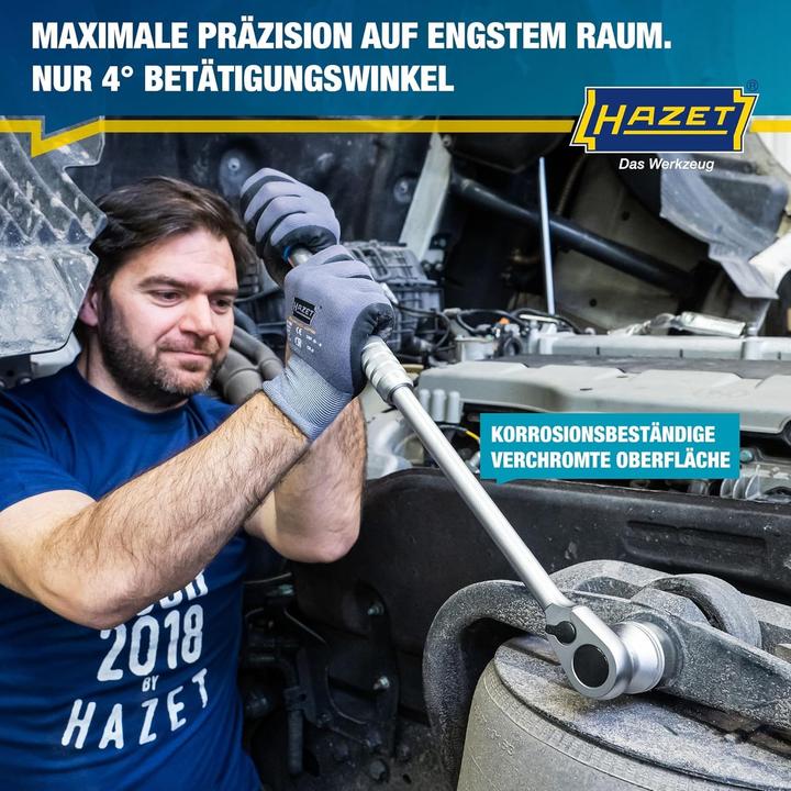 Image du produit HAZET Cliquet réversible à denture fine HiPer · télescopique 916HPLG ∙ Carré massif 12,5 mm (1/2 po… (1/2")