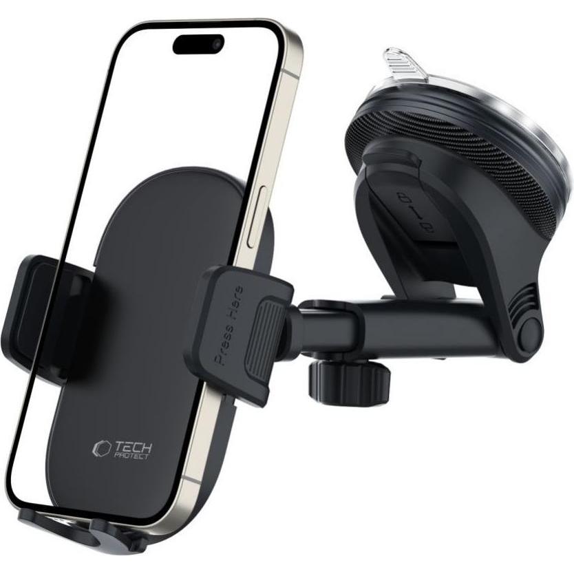 Thumbnail - Tech-Protect V7 car phone holder for cockpit / air vent - black, Smartphone Halterung, Schwarz