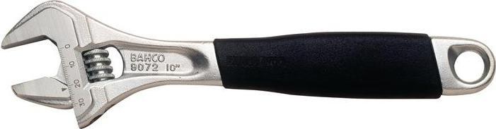 Bahco ERGO 27 mm open-end spanner with central nut and rubber handle, chrome-plated, 208 mm (27 mm)