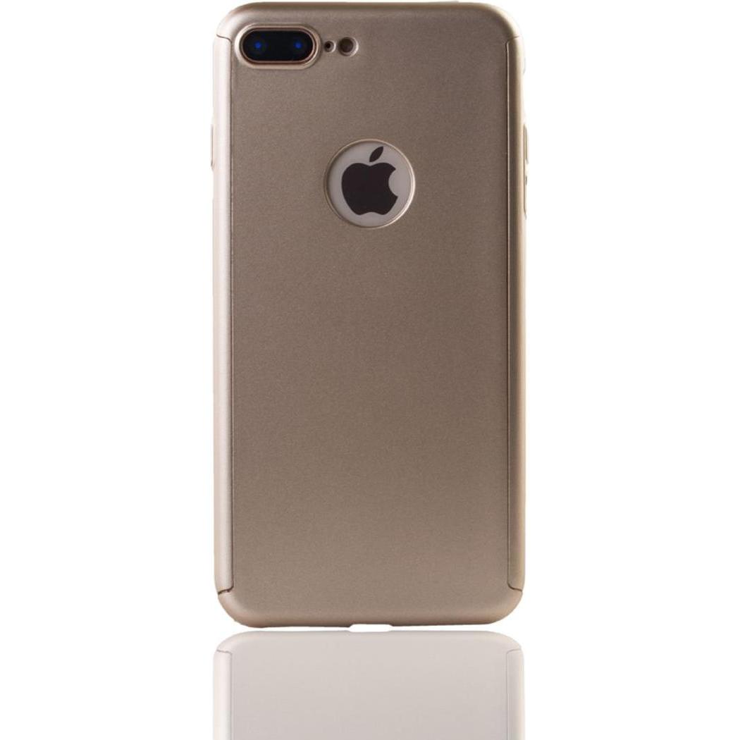 Thumbnail - König Design Schutz Handy Hülle für Apple iPhone 7 Plus Full Case Cover Displayschutz Gold (Apple iPhone 7 Plus), Smartp...