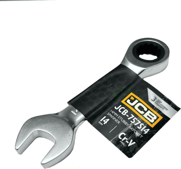 Actual product image JCB Short ratchet ring spanner 14 mm (14 mm)