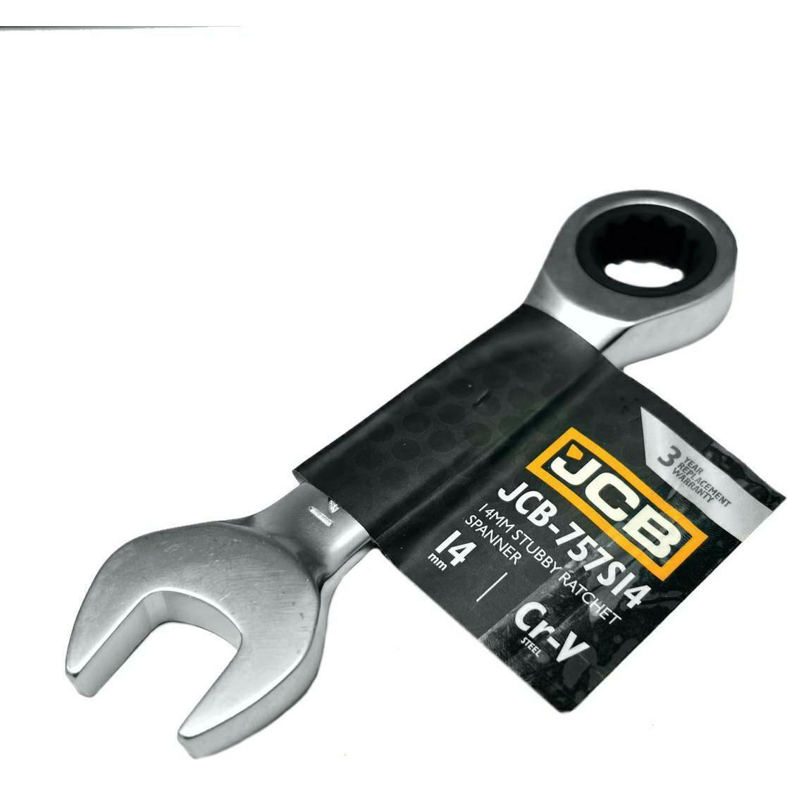JCB, Schraubenschlüssel, Kurzer Ratschen-Ringschlüssel 14 mm