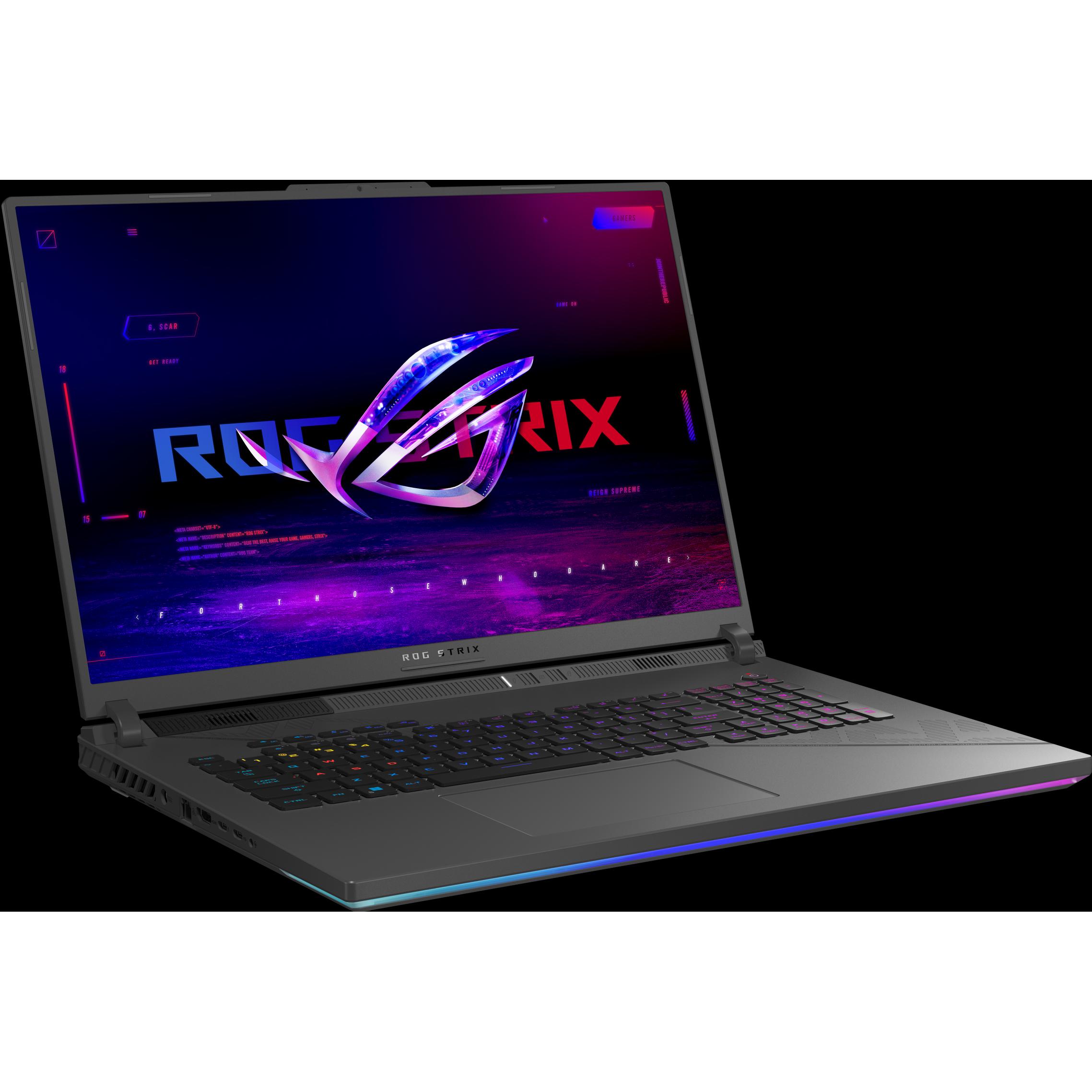 ASUS Rog Strix G18 (17.99", Intel Core i9-14900HX, 32 GB, 1000 GB, DE), Notebook, Grau