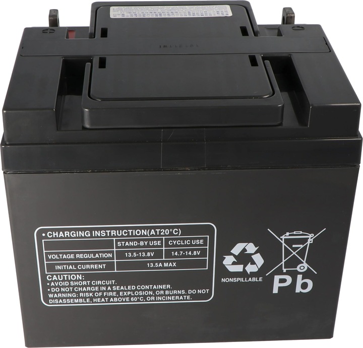 Actual product image Multipower MP45-12 Battery with M6 screw connection, 12 Volt 45 Ah (12 V, 45 Ah)