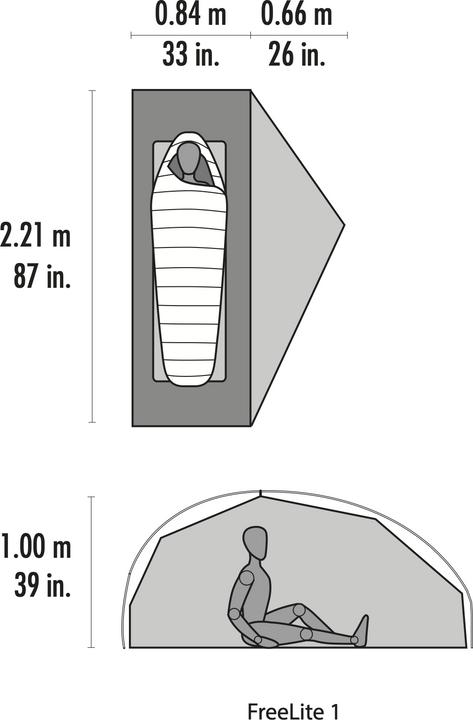 Immagine prodotto Msr FreeLite 1 V3 (Tenda a cupola, 0.89 kg, 1 persona)