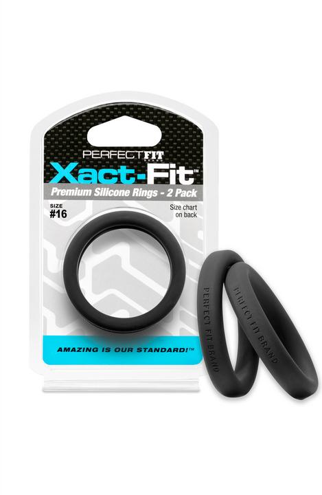 Actual product image PerfectFitBrand #16 Xact-Fit Cockring 2-Pack (4.10 cm)