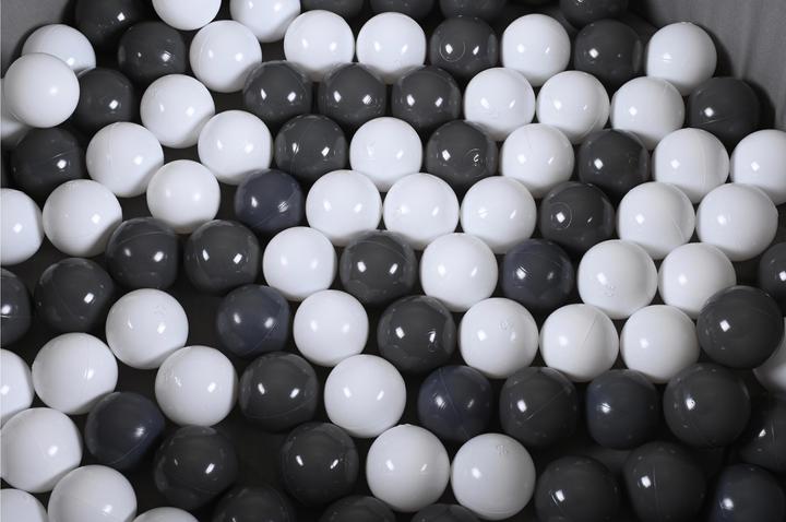 Actual product image Knorrtoys Ball pool soft "Grey" - 100 balls grey/white (approx. 6cm diameter)