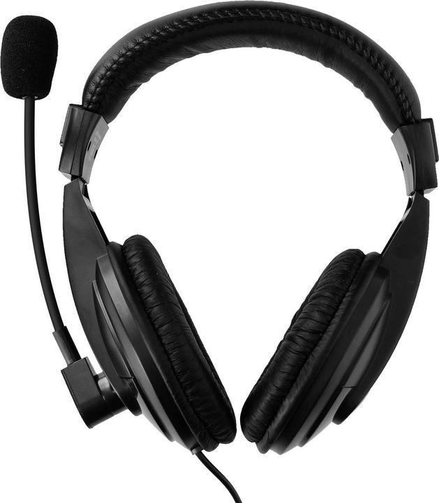 Actual product image LinQ U860 USB headset with flexible microphone (Cable)