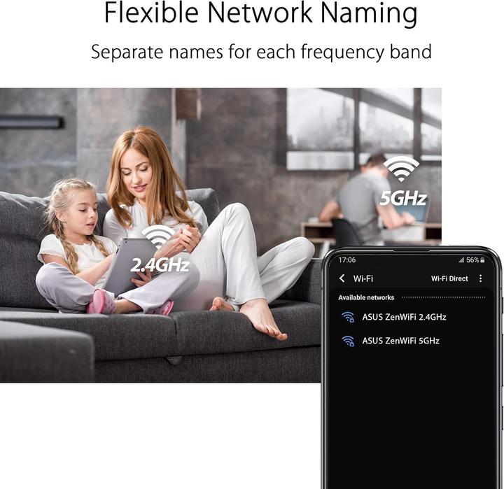 Produktbild ASUS Mesh-System ZenWiFi AX Mini (XD4) 2 Pack