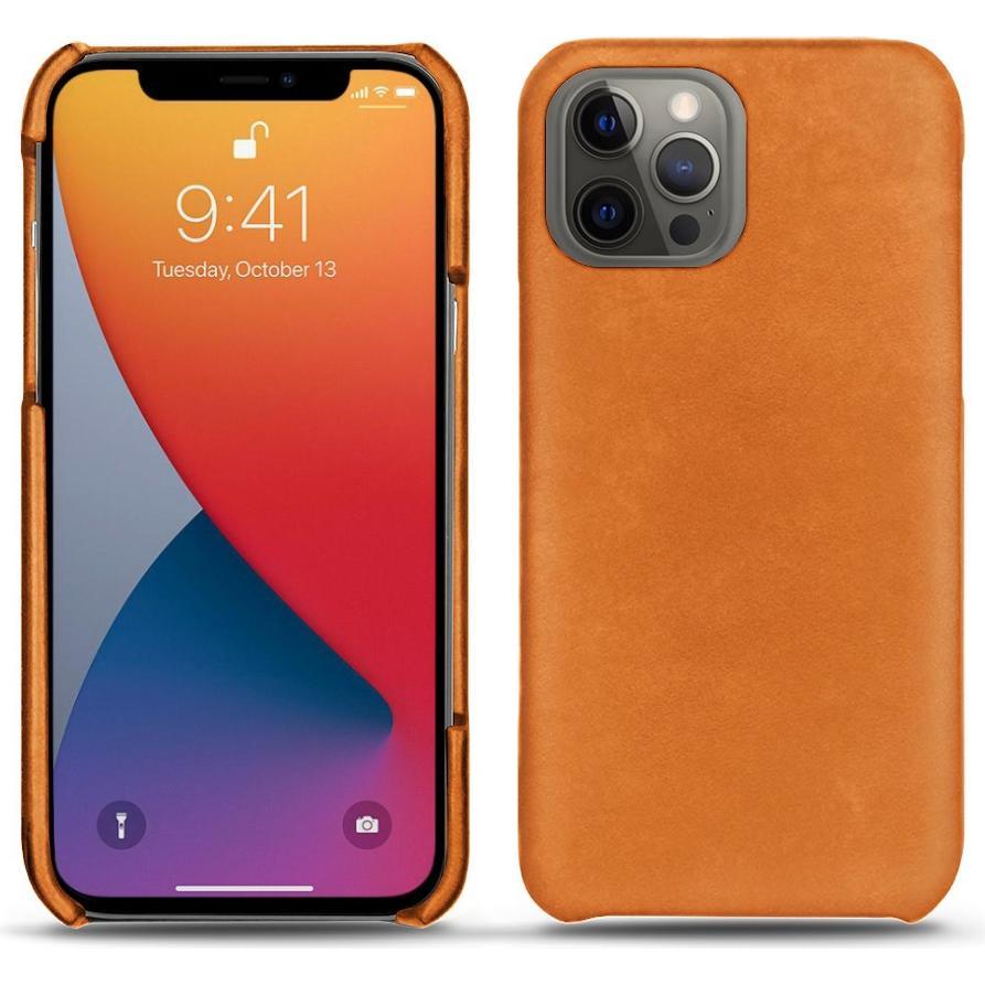 Noreve Lederschutzhülle (Apple iPhone 13 Pro), Smartphone Hülle, Orange