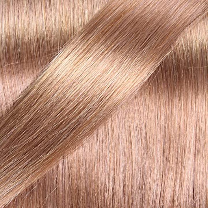 Actual product image Hair2heart Premium nanoring Real Hair Extensions Smooth 100 Strands 1g 60cm Honey Blonde (Honey blonde, 60 cm)