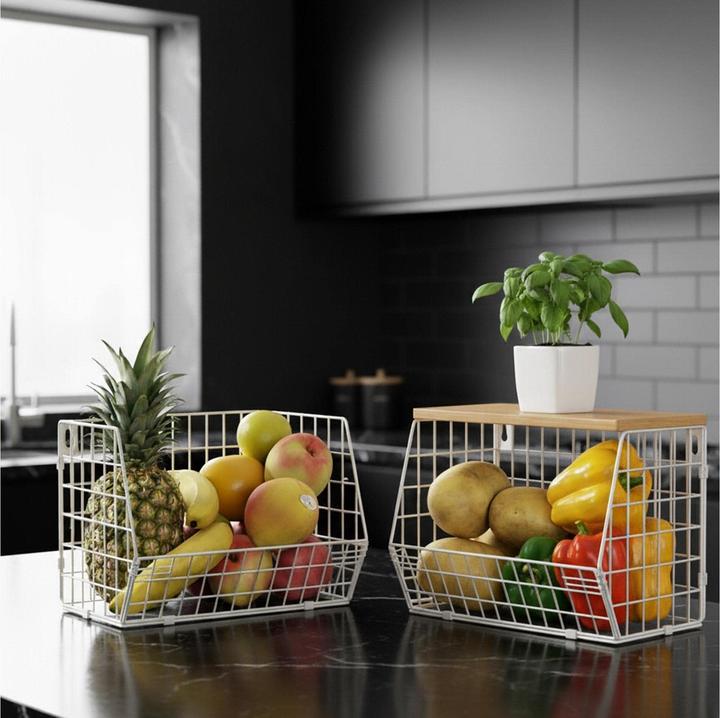 Actual product image Relaxdays Obstkorb Wandregal