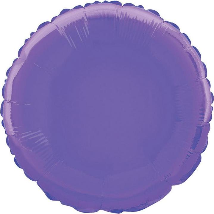 Actual product image Unique Party Foil balloon violet round (1 x)