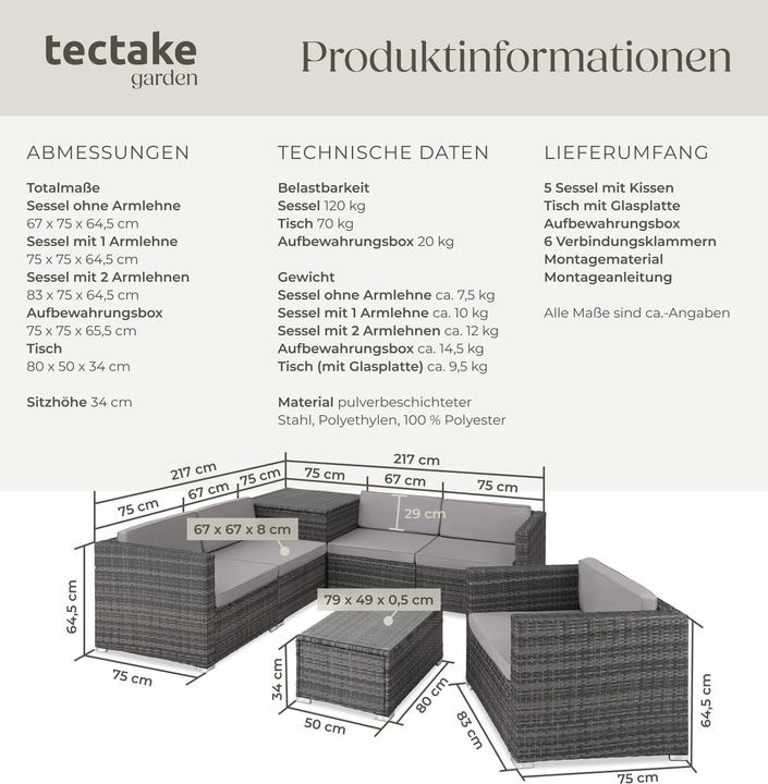Produktbild tectake Pisa